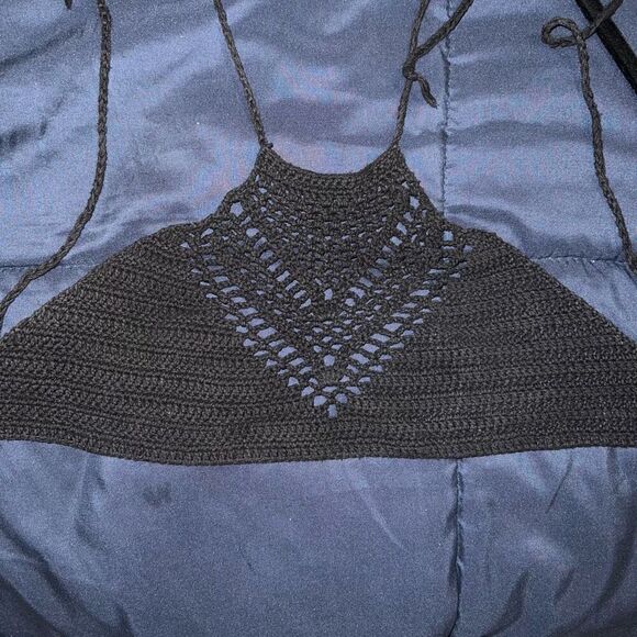 💖5/$40 boho crochet crop top size XS - Picture 3 of 4
